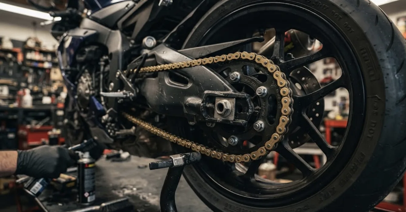Comment tendre la chaîne de sa moto (sans se tromper)