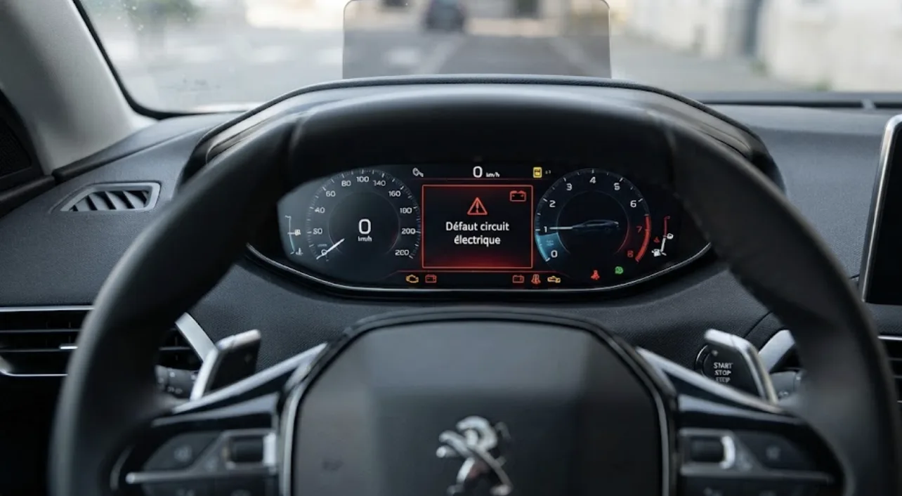 Défaut circuit électrique Peugeot 3008 : causes, BPGA et prix