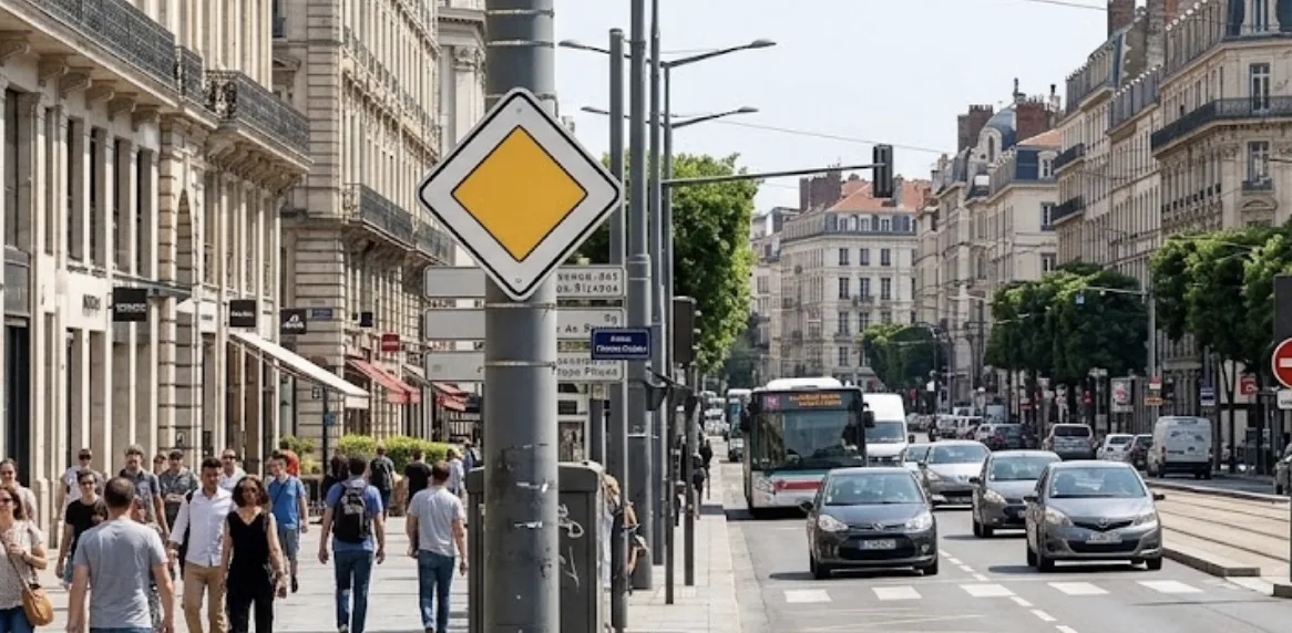 Panneau Jaune et Blanc en Losange : Signification au Code de la Route