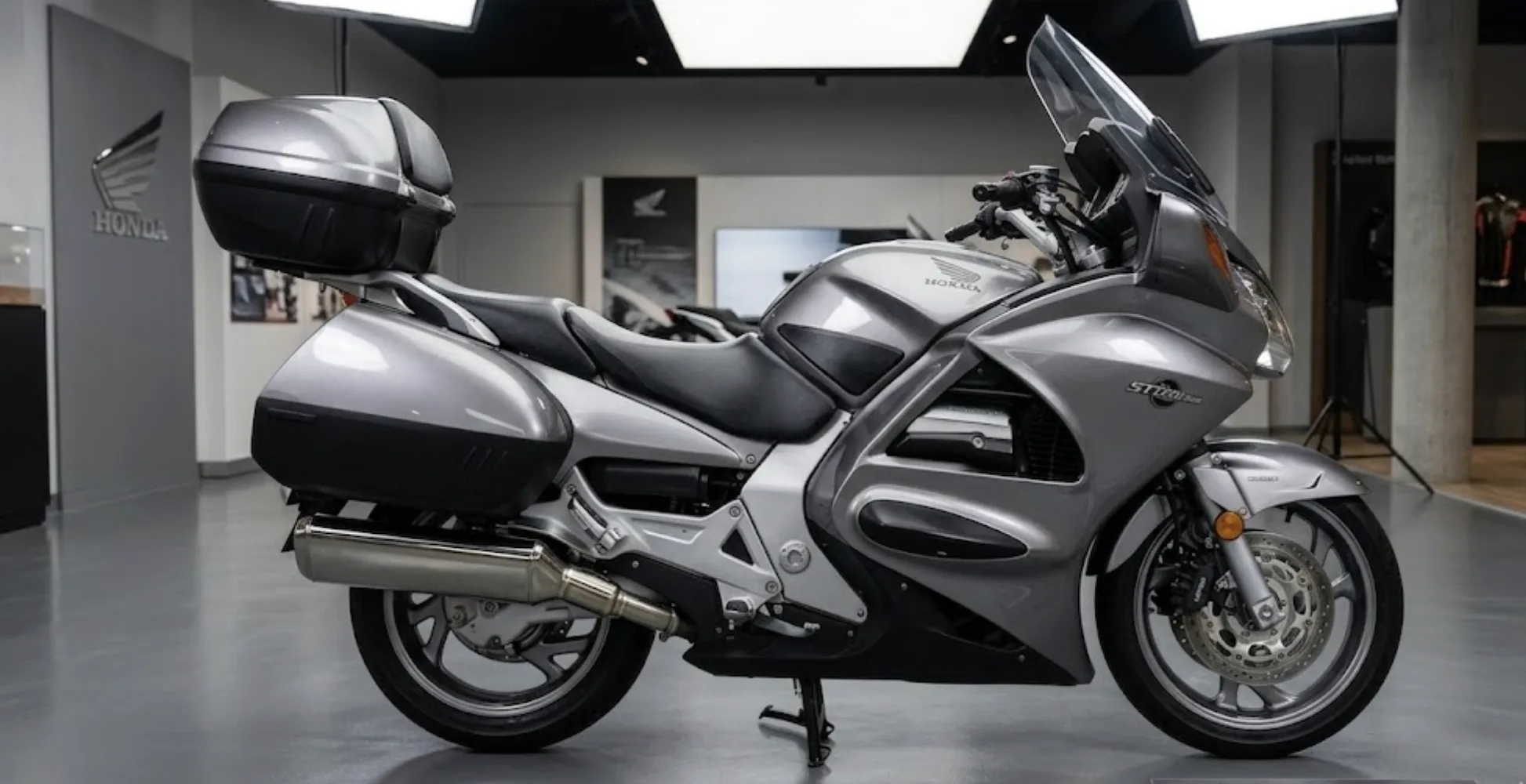 Tableau de bord Honda ST1300 Pan European affichant 199 999 km