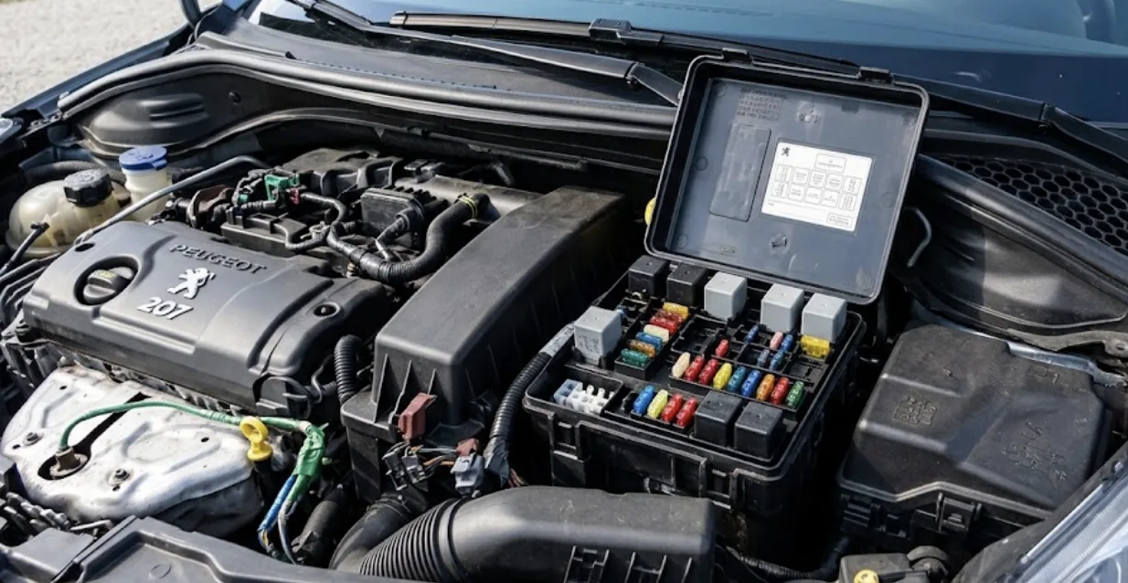 Schéma boîte à fusible Peugeot 207 : emplacement et tableau